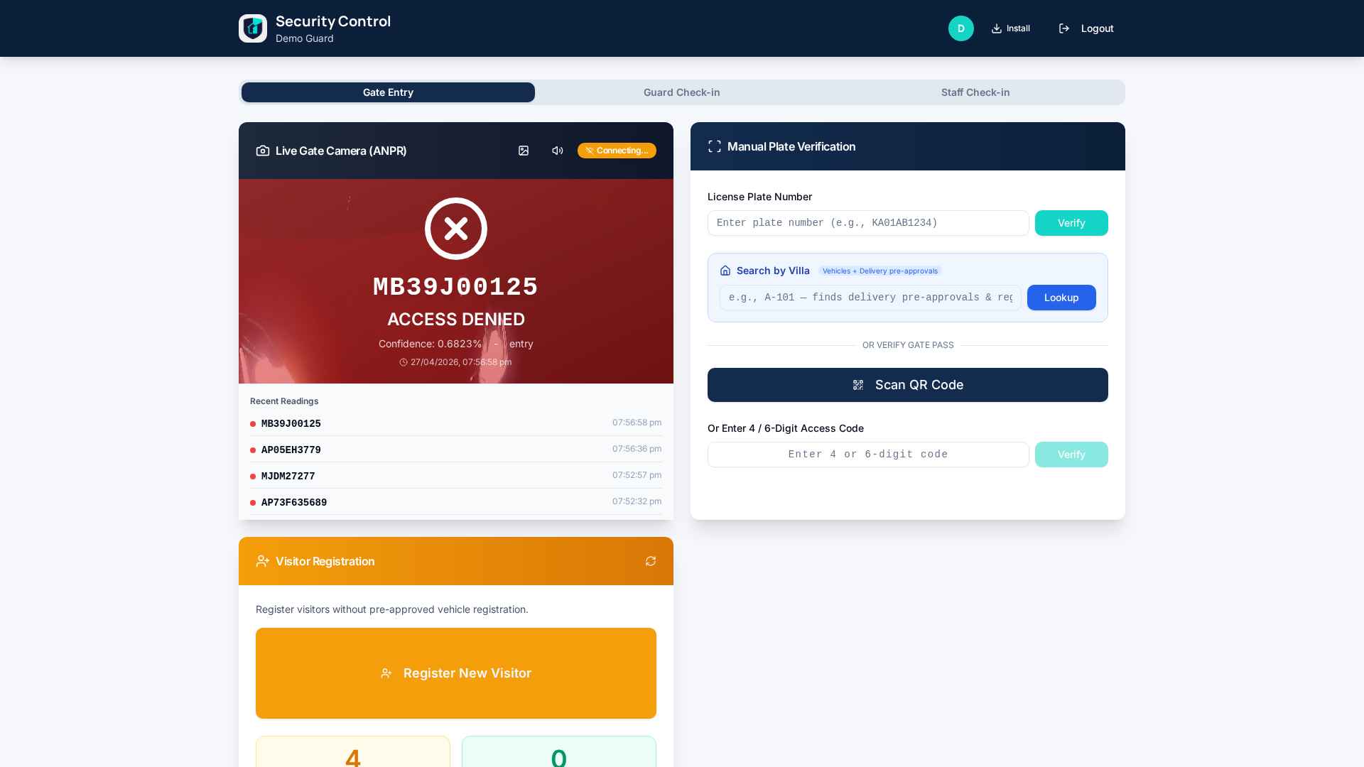 Visitor Approvals